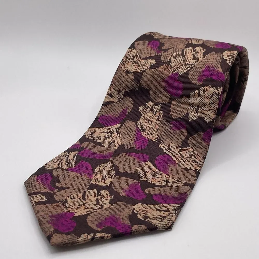 Vintage Studio R Abstract Art Deco‎ 100% Silk Tie 3.5